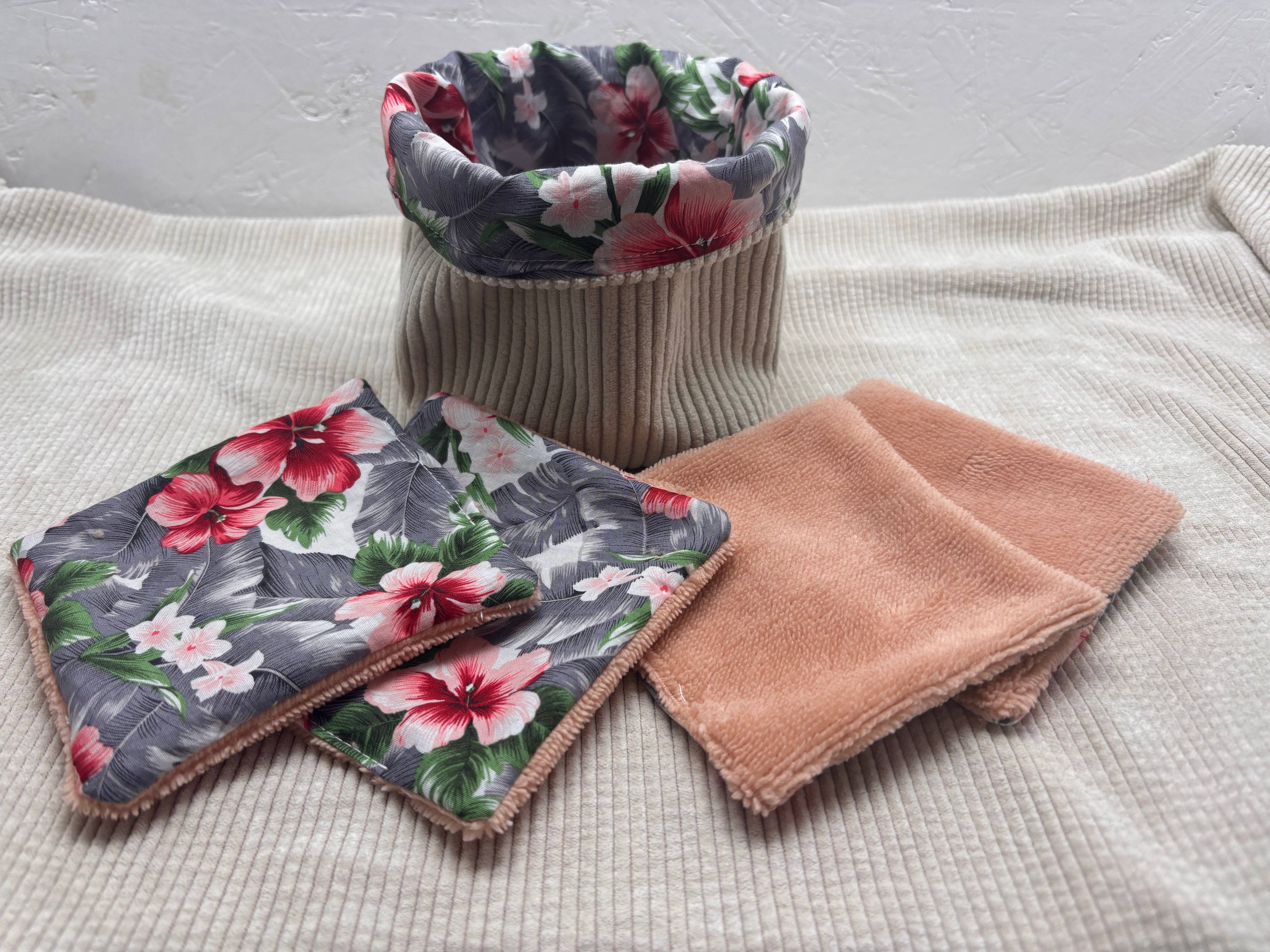Paniers et 6 lingettes