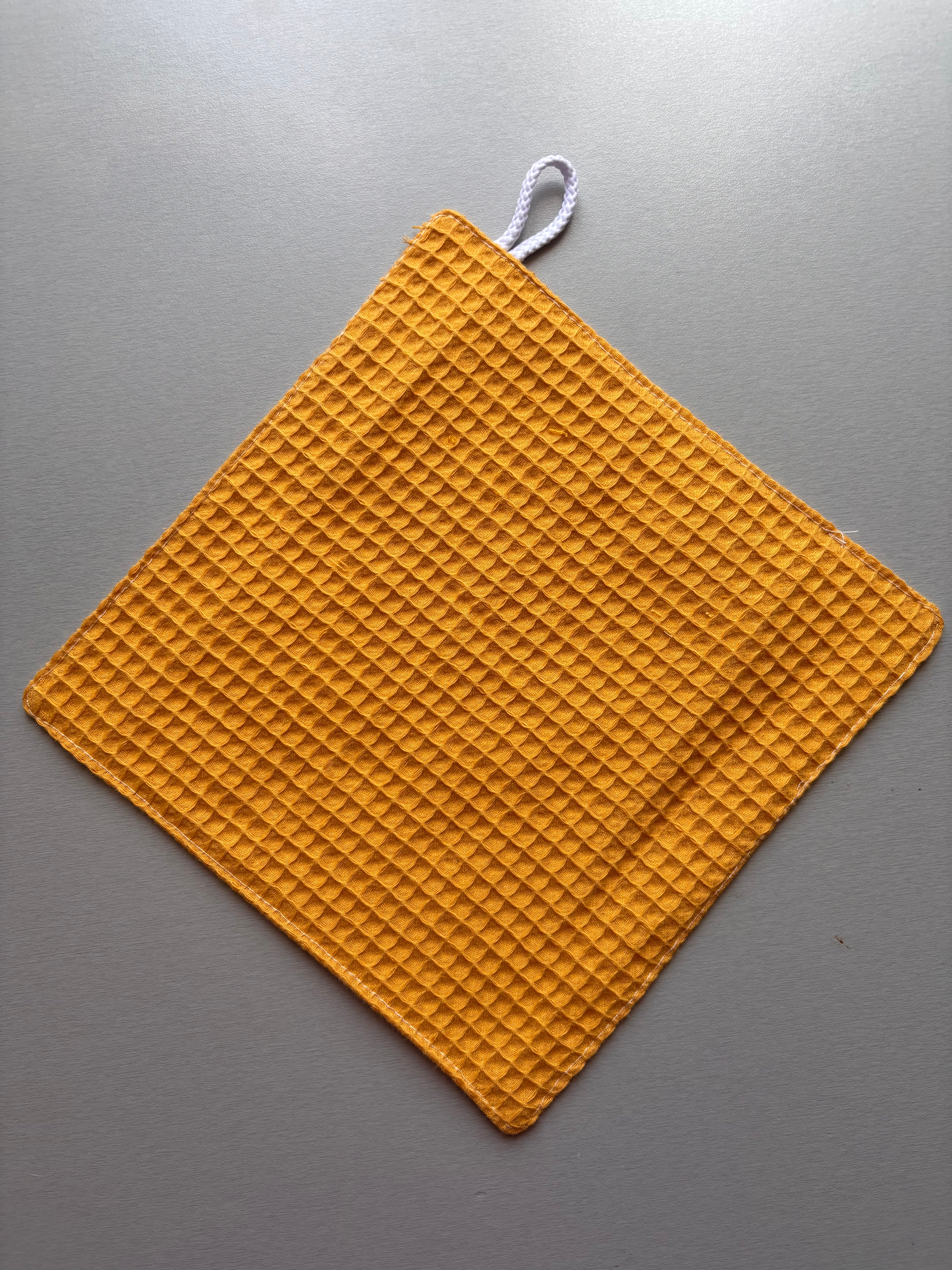 Essuie-mains coton nid d'abeille 25x25 cm — Absorbant et Doux
